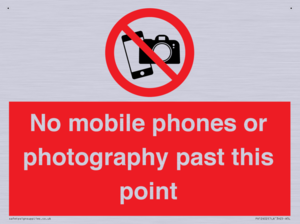 No mobile phones or photography past this point